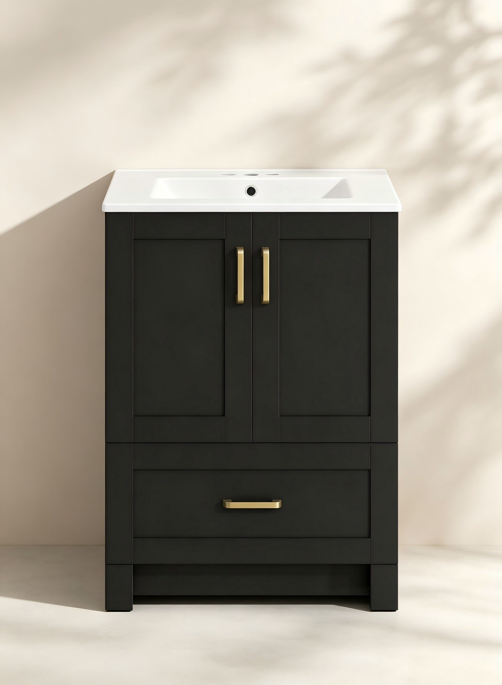 Compact Bathroom Vanity with Bottom Drawer thumbnail view 2