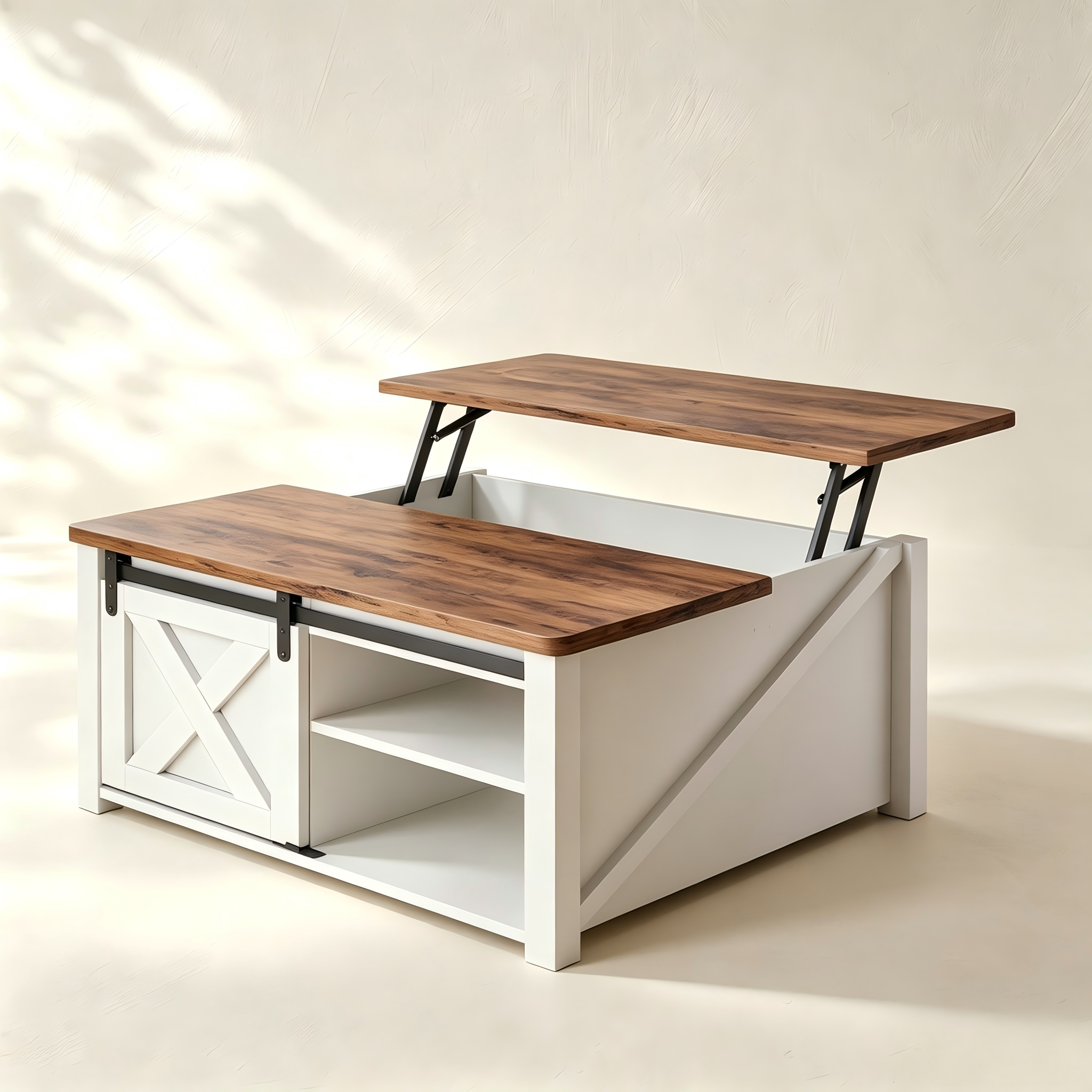 Farmhouse Lift-Top Coffee Table for custom living room furniture collections