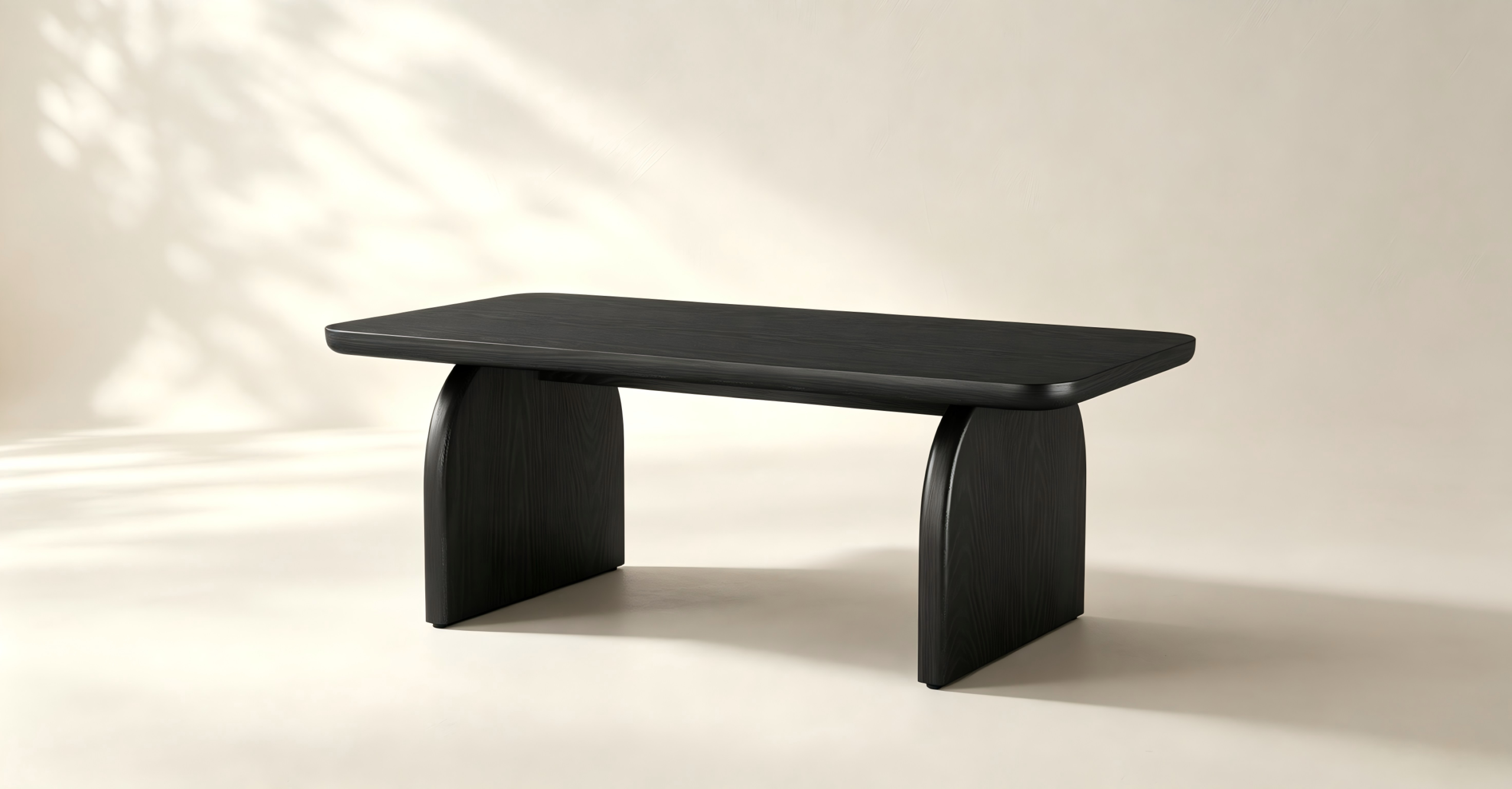 Sculptural Black Coffee Table thumbnail view 1