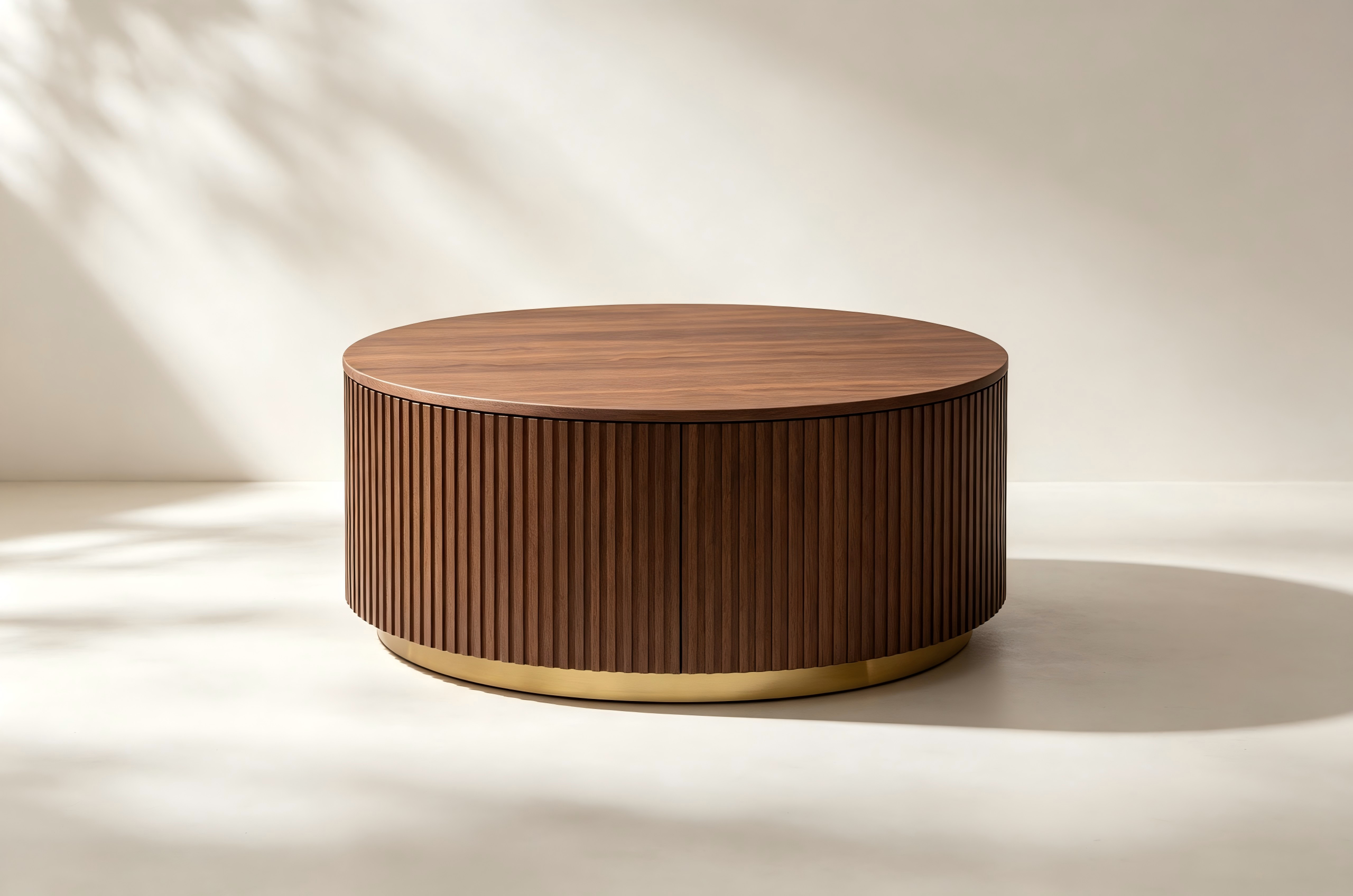 Round Fluted Coffee Table thumbnail view 2