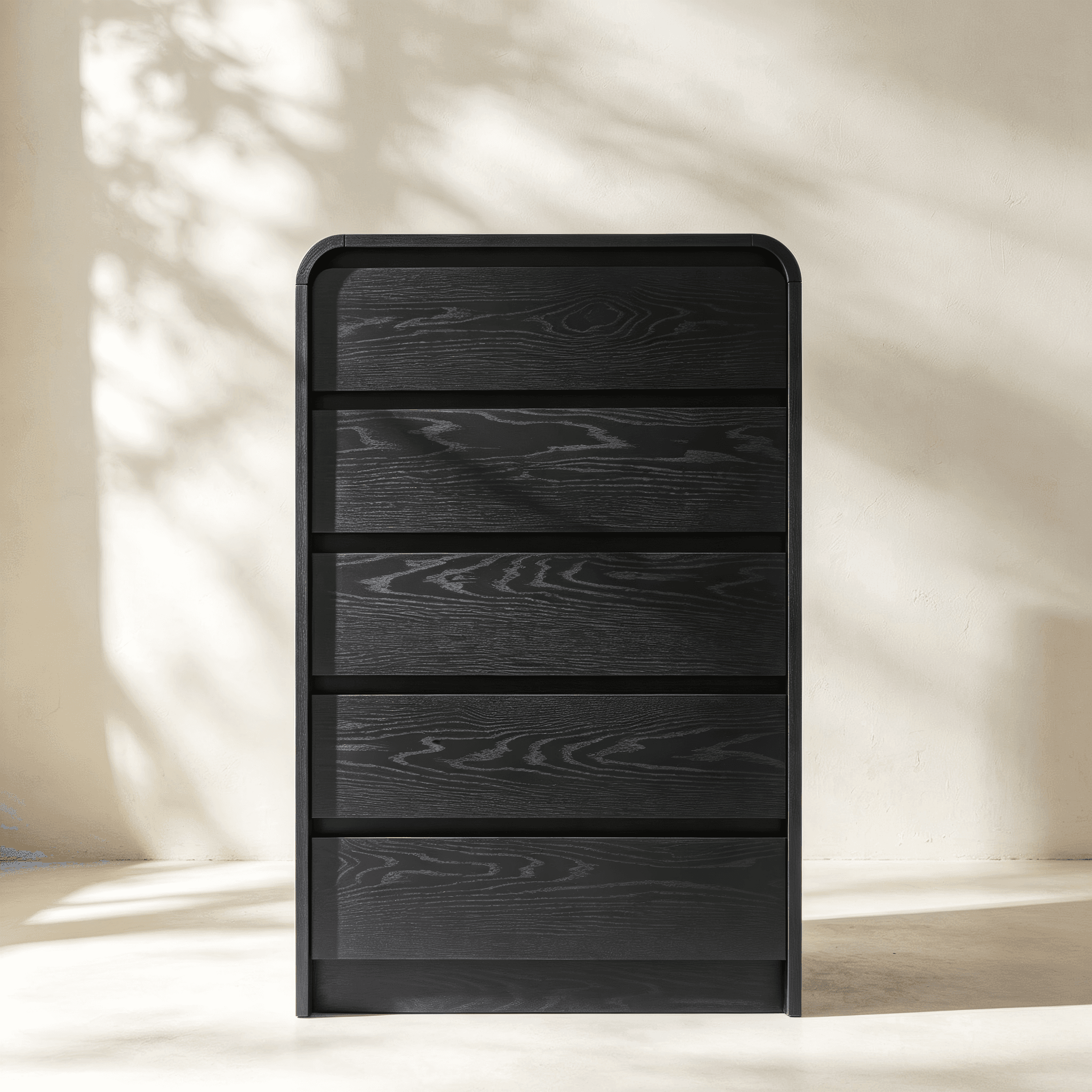 Rounded Five-Drawer Tall Chest thumbnail view 2