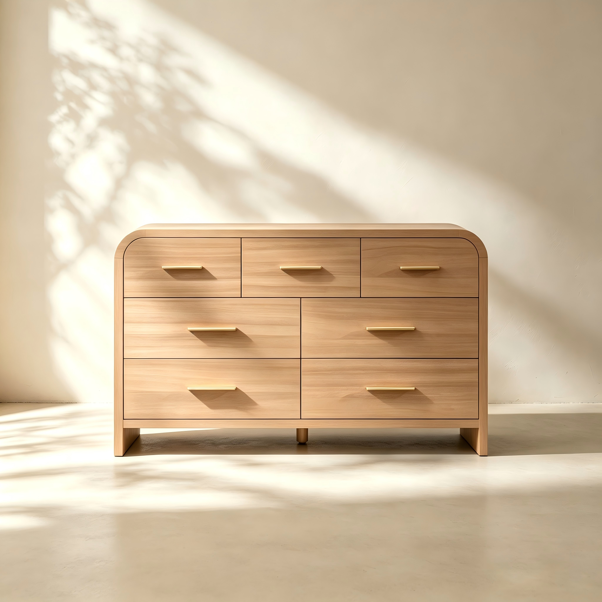 Rounded Seven-Drawer Dresser thumbnail view 1