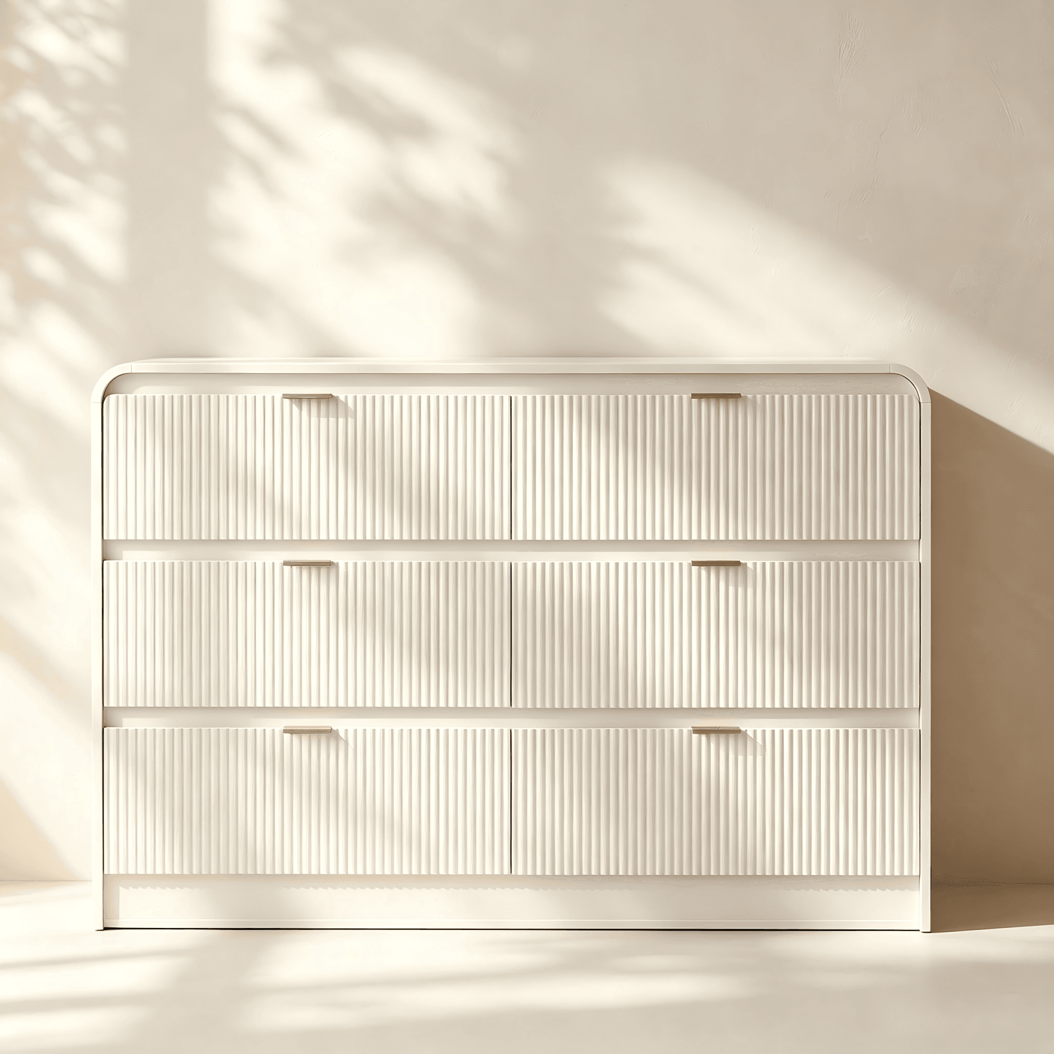 Fluted Six-Drawer Dresser thumbnail view 1