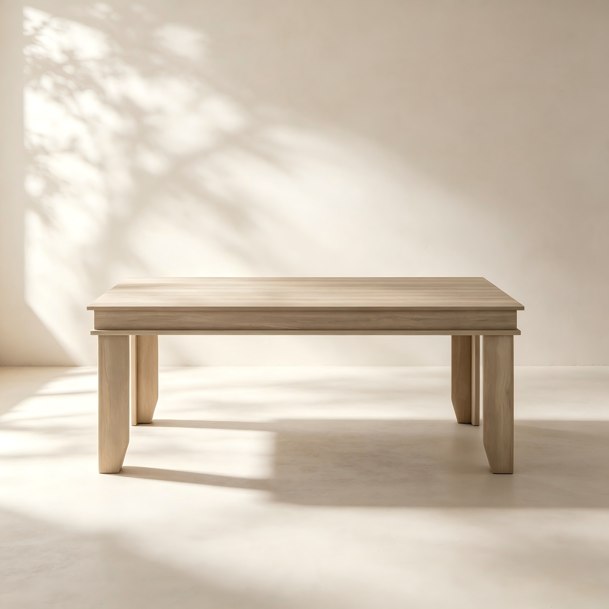 Rectangular Block-Leg Dining Table thumbnail view 1