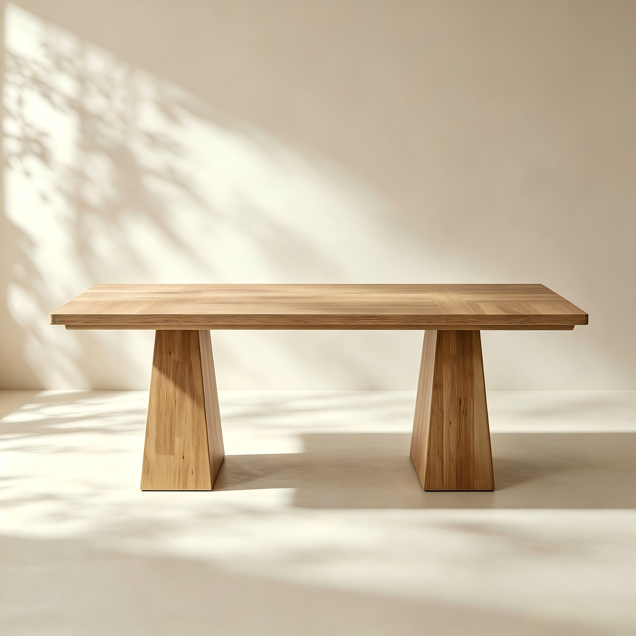 Modern Double-Pedestal Dining Table thumbnail view 1