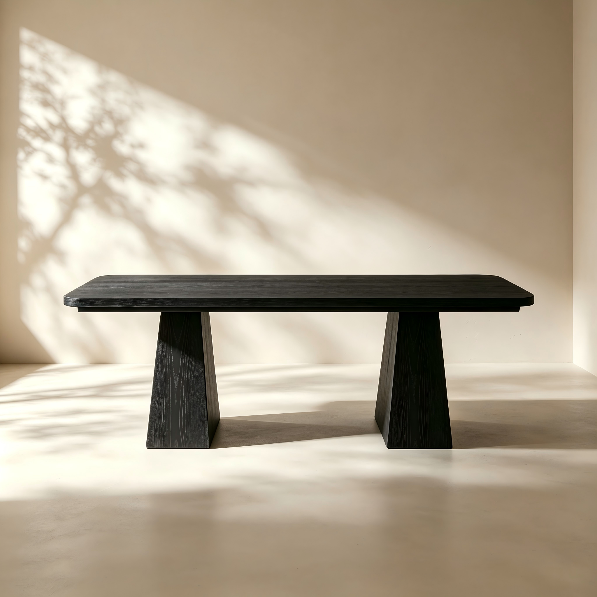 Modern Double-Pedestal Dining Table thumbnail view 2