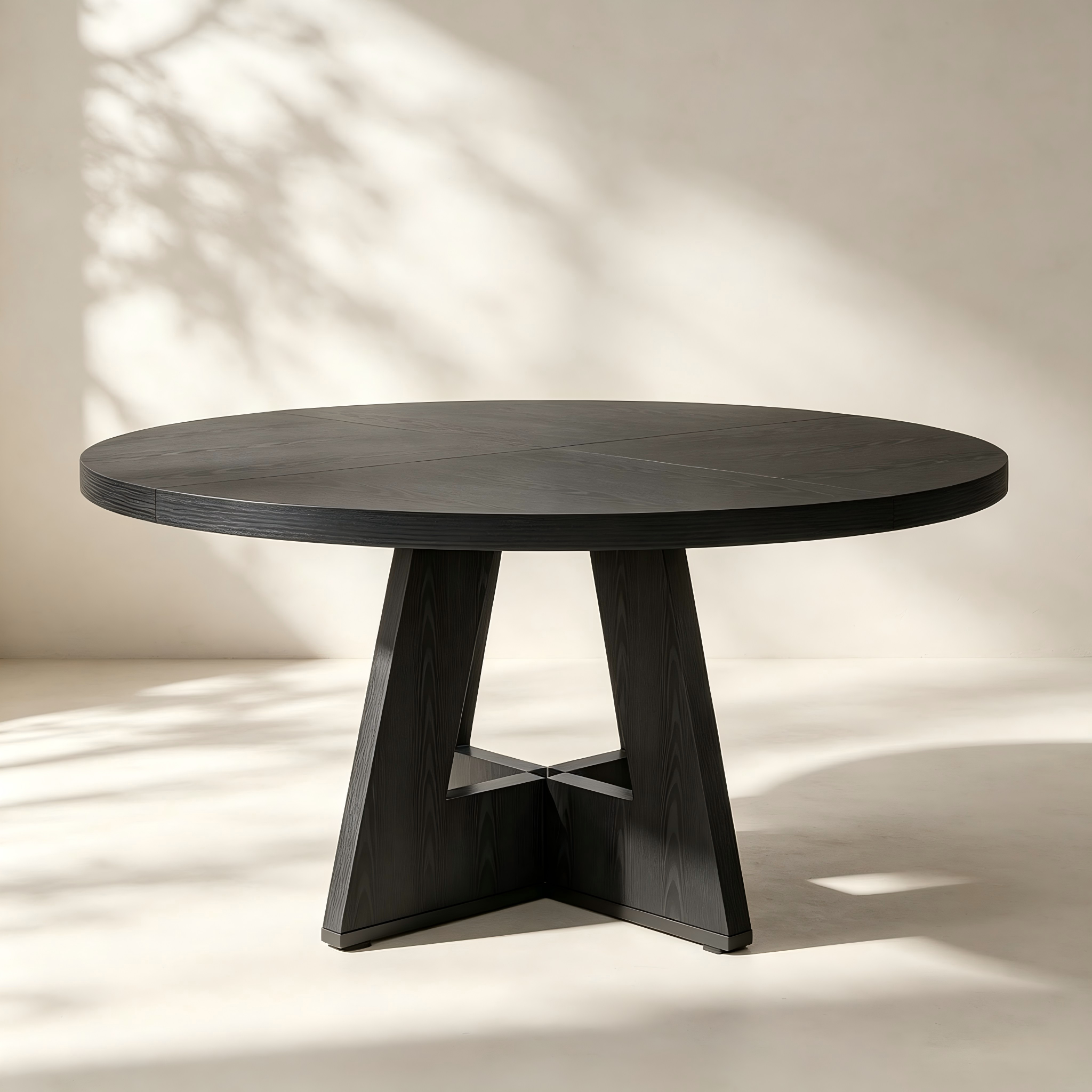 Round Cross-Base Dining Table thumbnail view 2