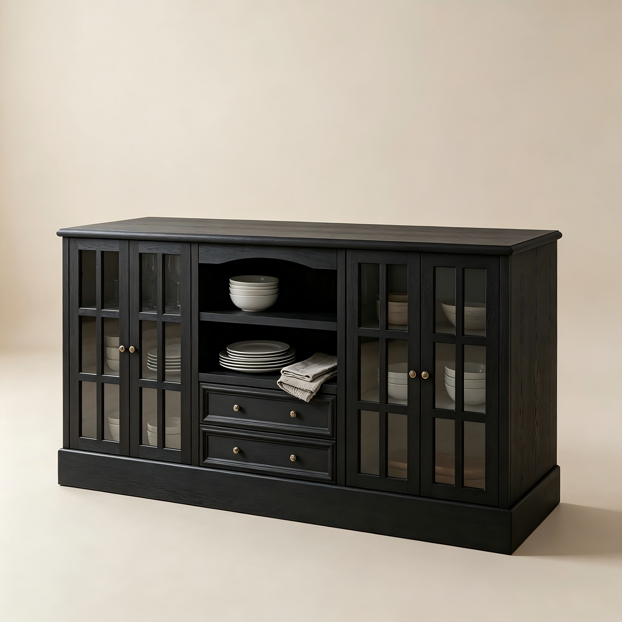 Glass-Door Kitchen Storage Island thumbnail view 2