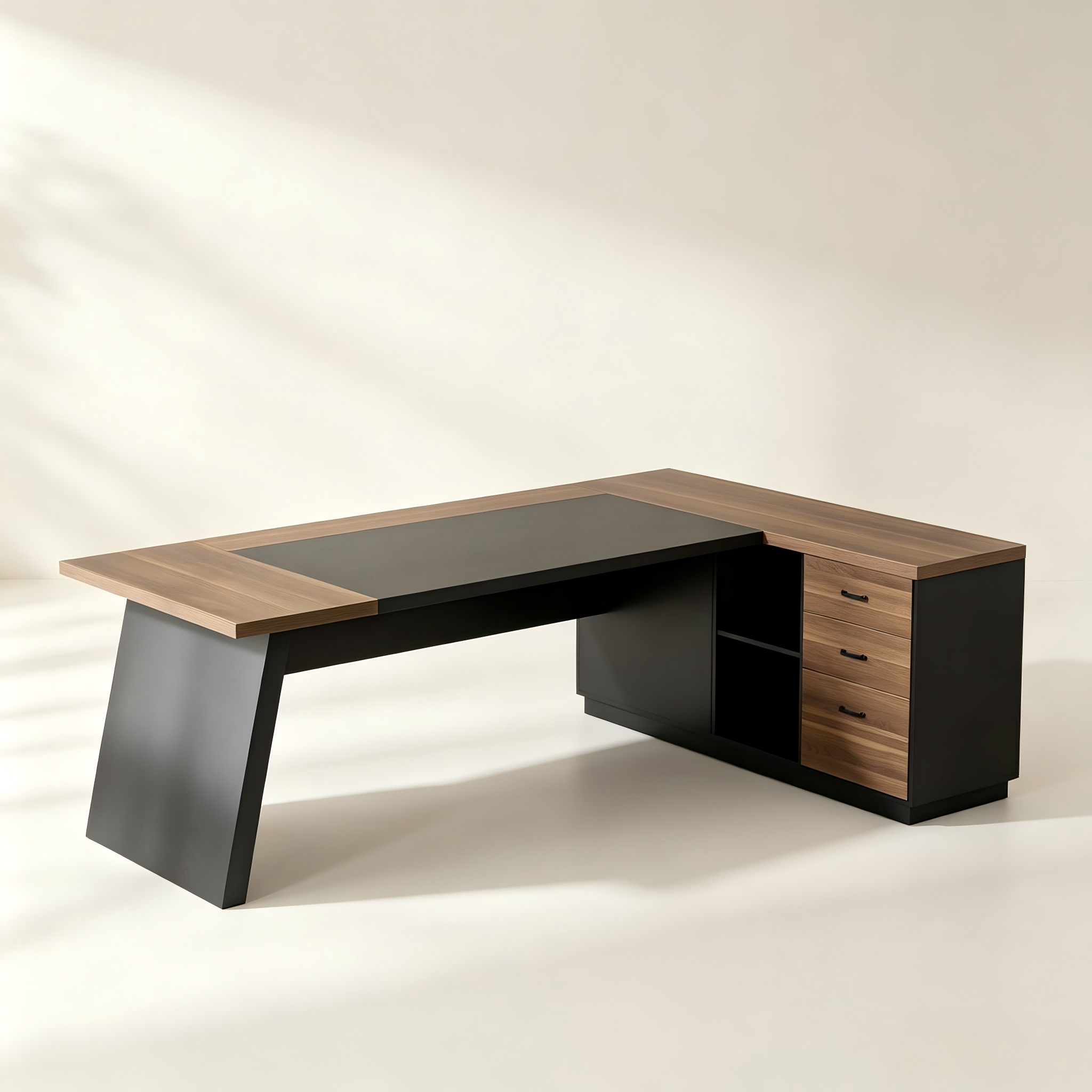 Modern Executive Office Desk with Drawer Storage thumbnail view 2