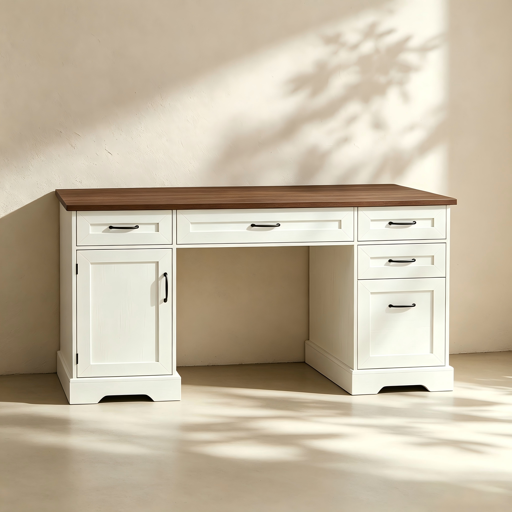 Double-Pedestal Executive Office Desk thumbnail view 1