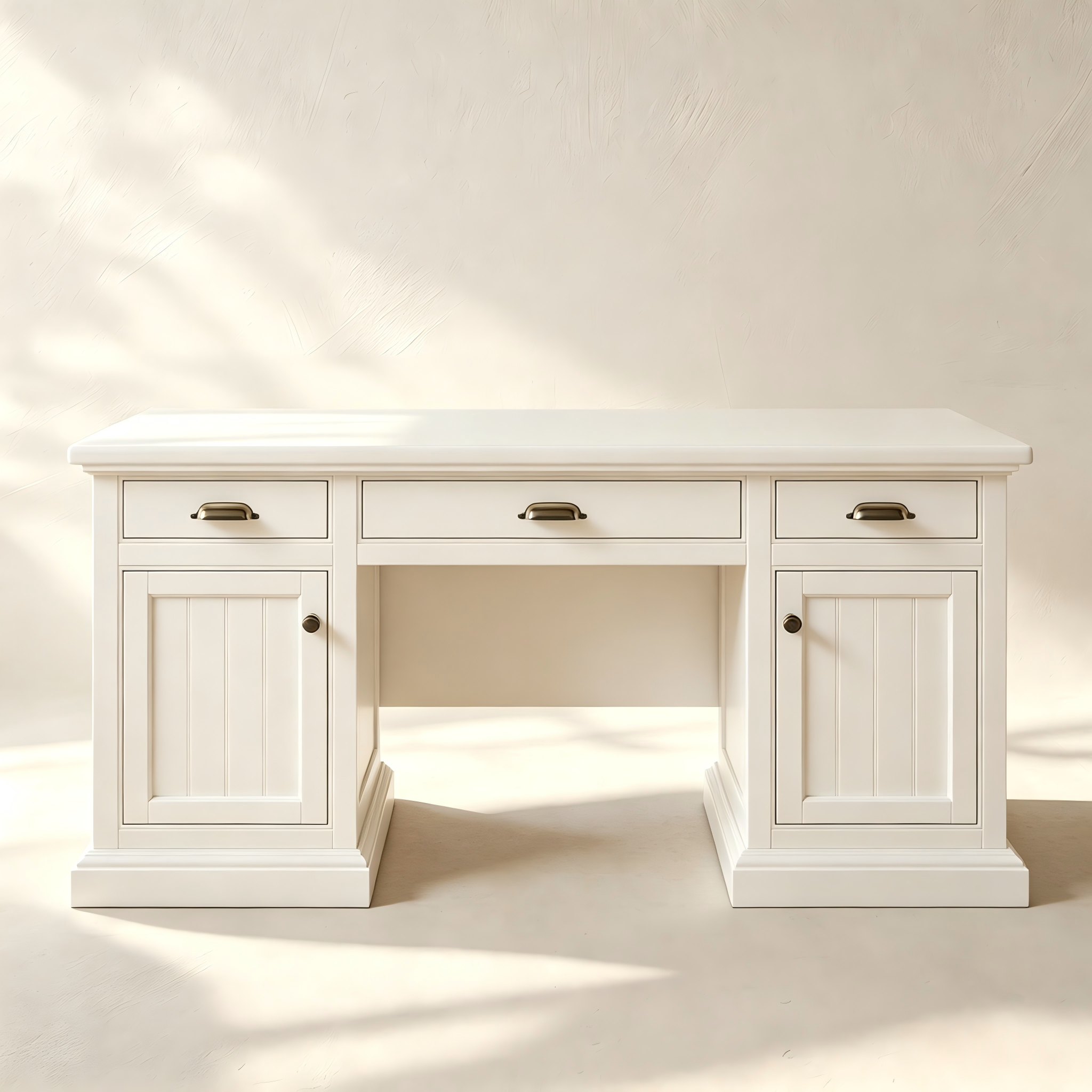 Traditional Executive Office Desk with Storage thumbnail view 1