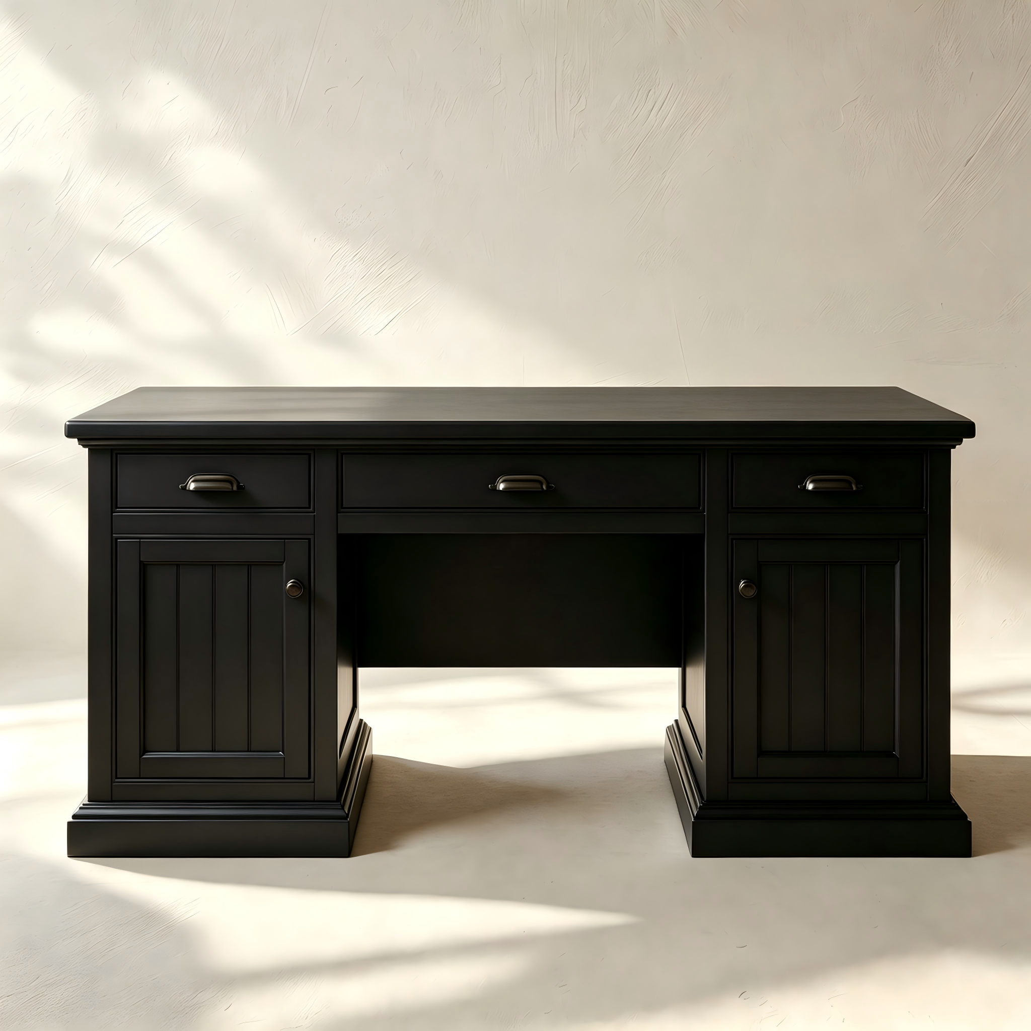 Traditional Executive Office Desk with Storage thumbnail view 2