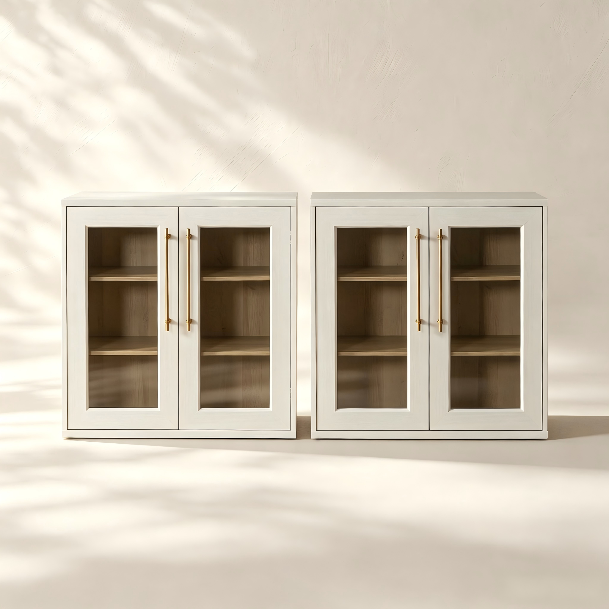 Four-Door Glass Display Sideboard for custom dining room furniture collections