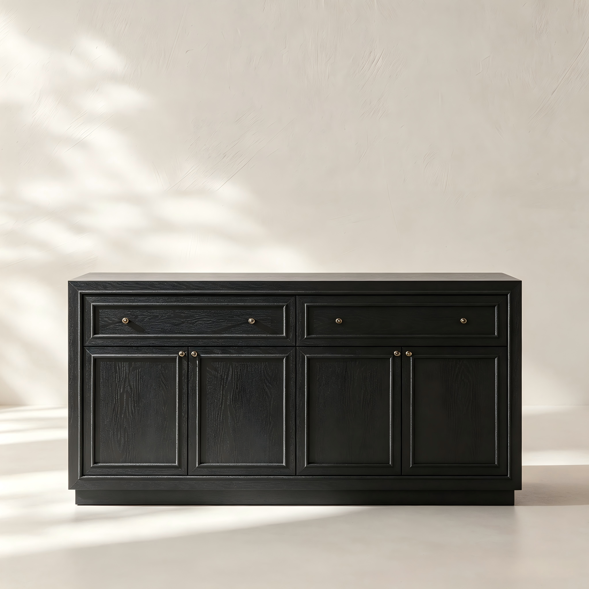 Four-Door Wood Sideboard with Drawers thumbnail view 2