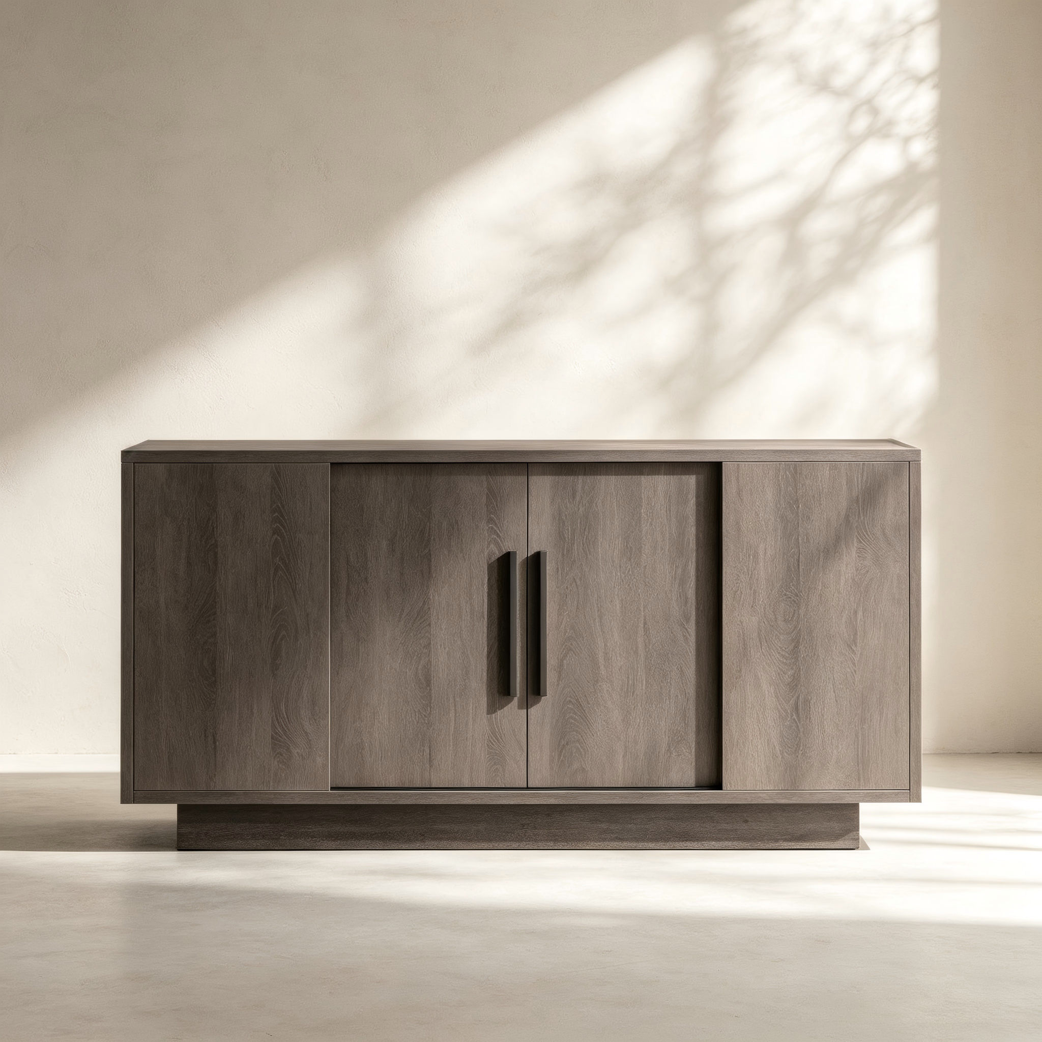 Modern Four-Door Wood Sideboard thumbnail view 2