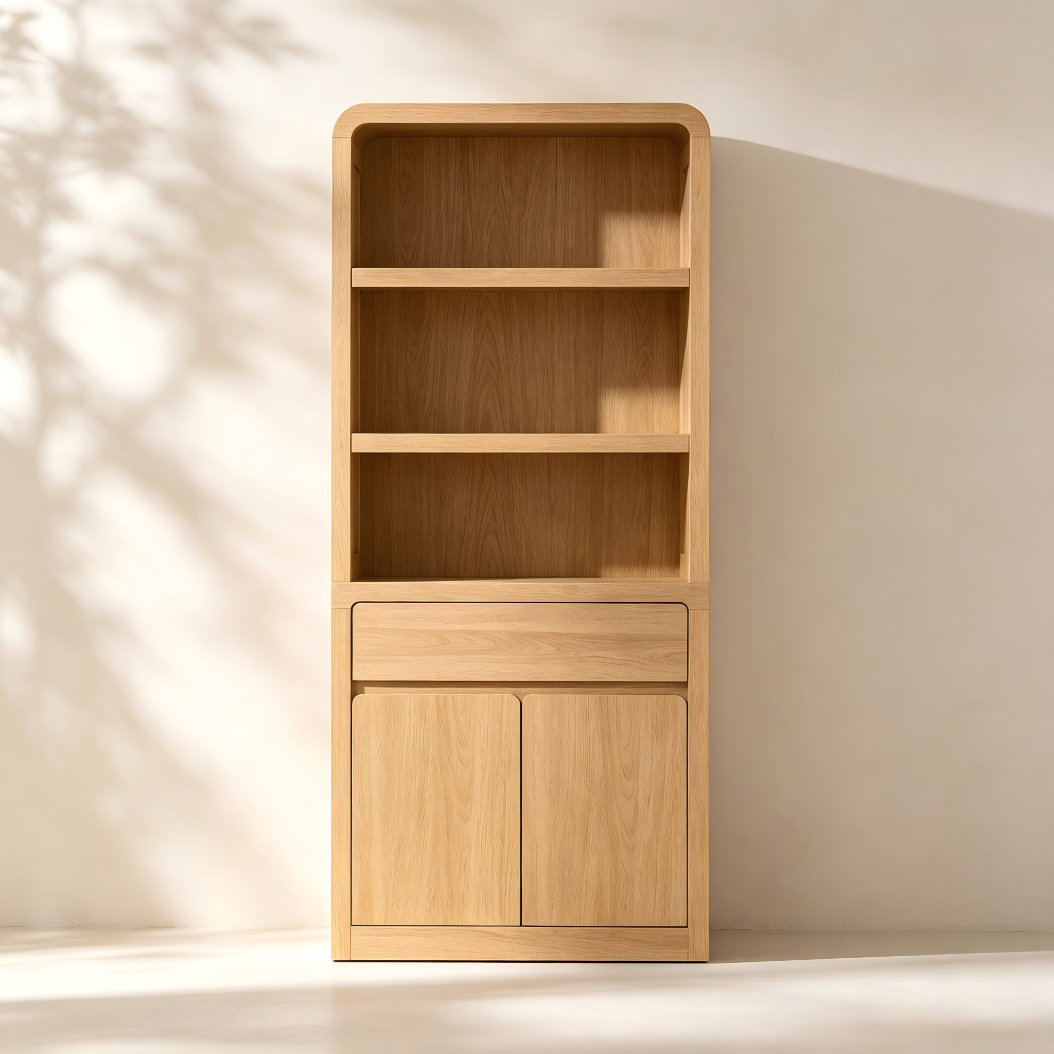 Rounded Open-Shelf Storage Cabinet thumbnail view 2