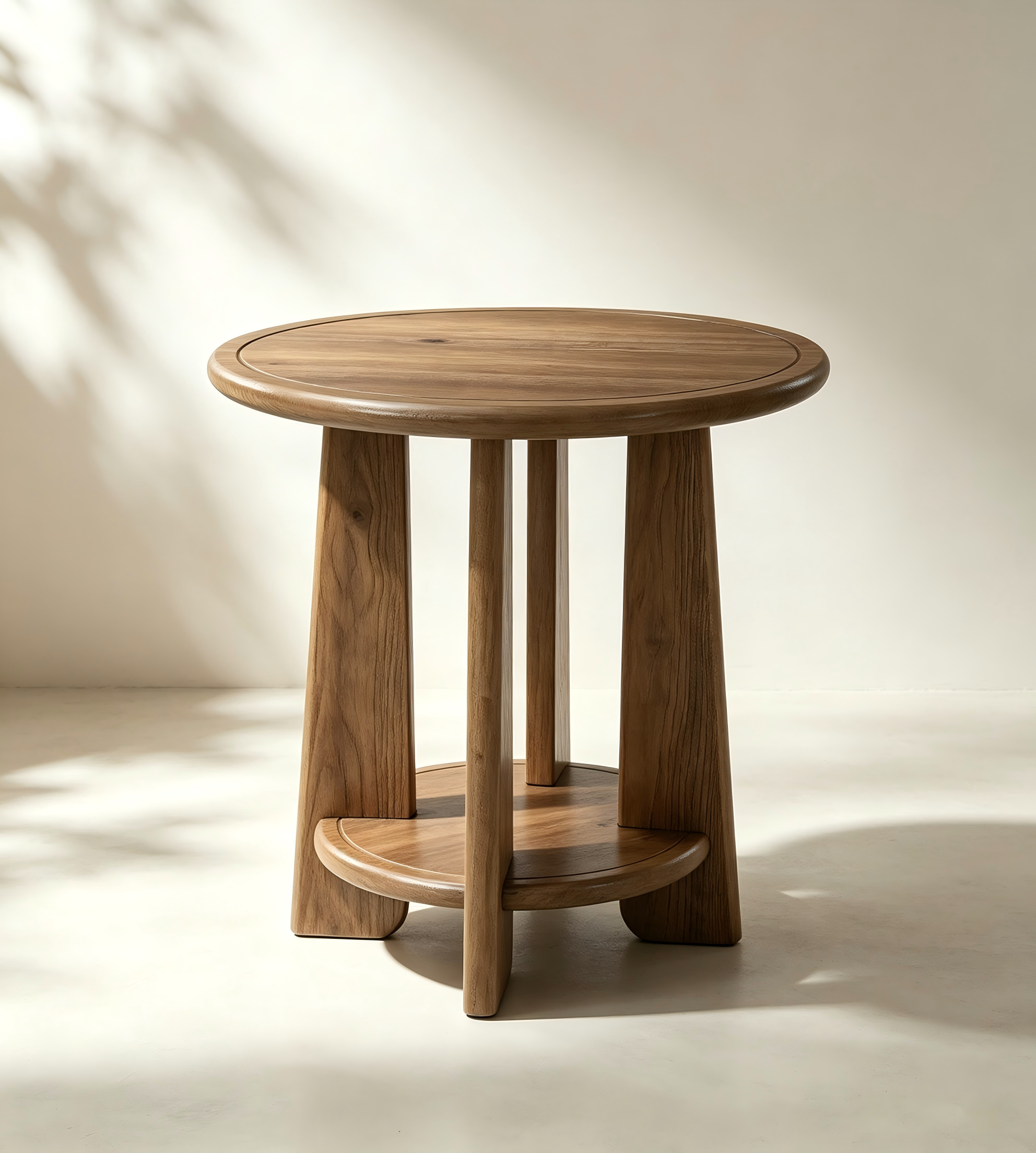 Round Open-Shelf Side Table thumbnail view 2