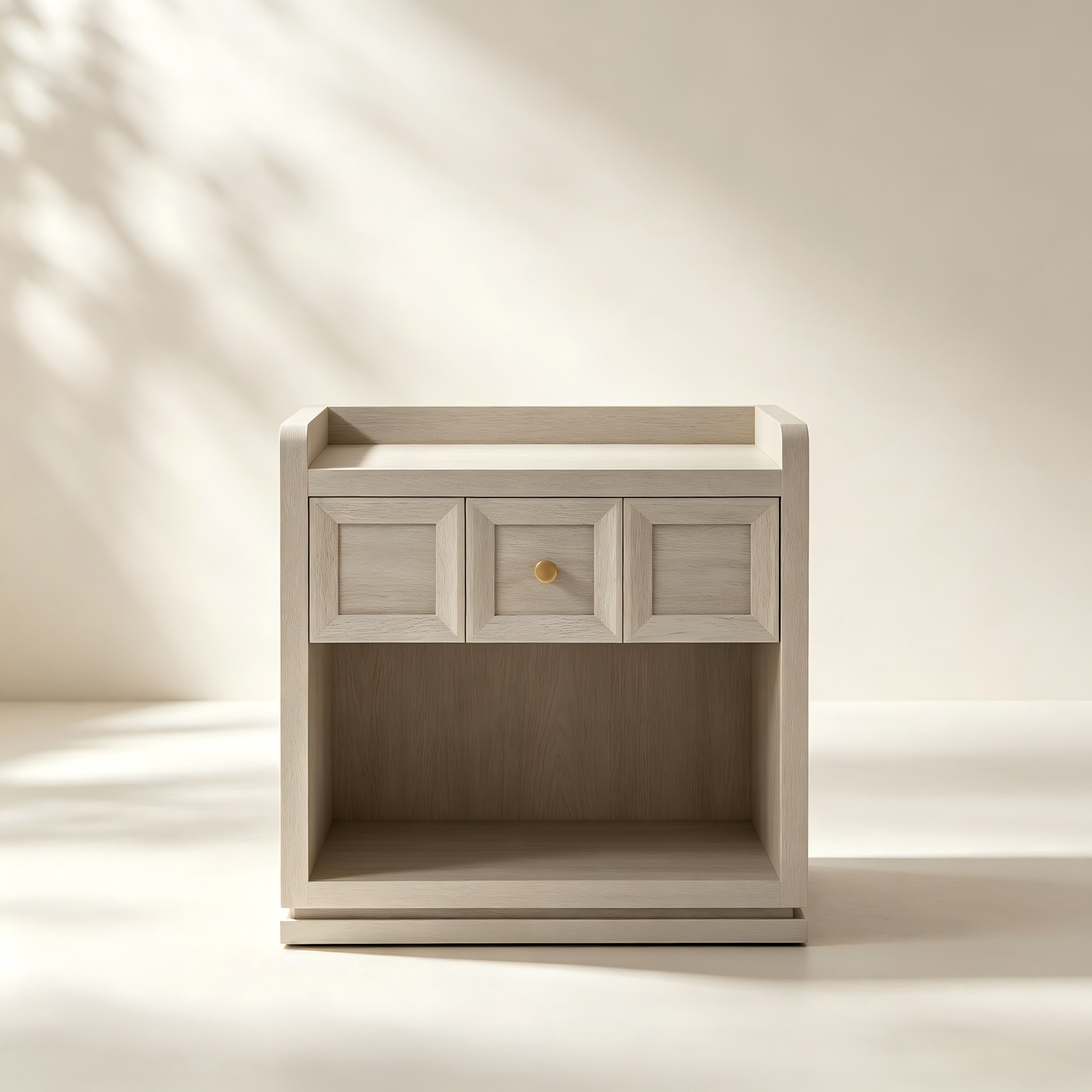 Single-Drawer Side Table with Open Shelf thumbnail view 1