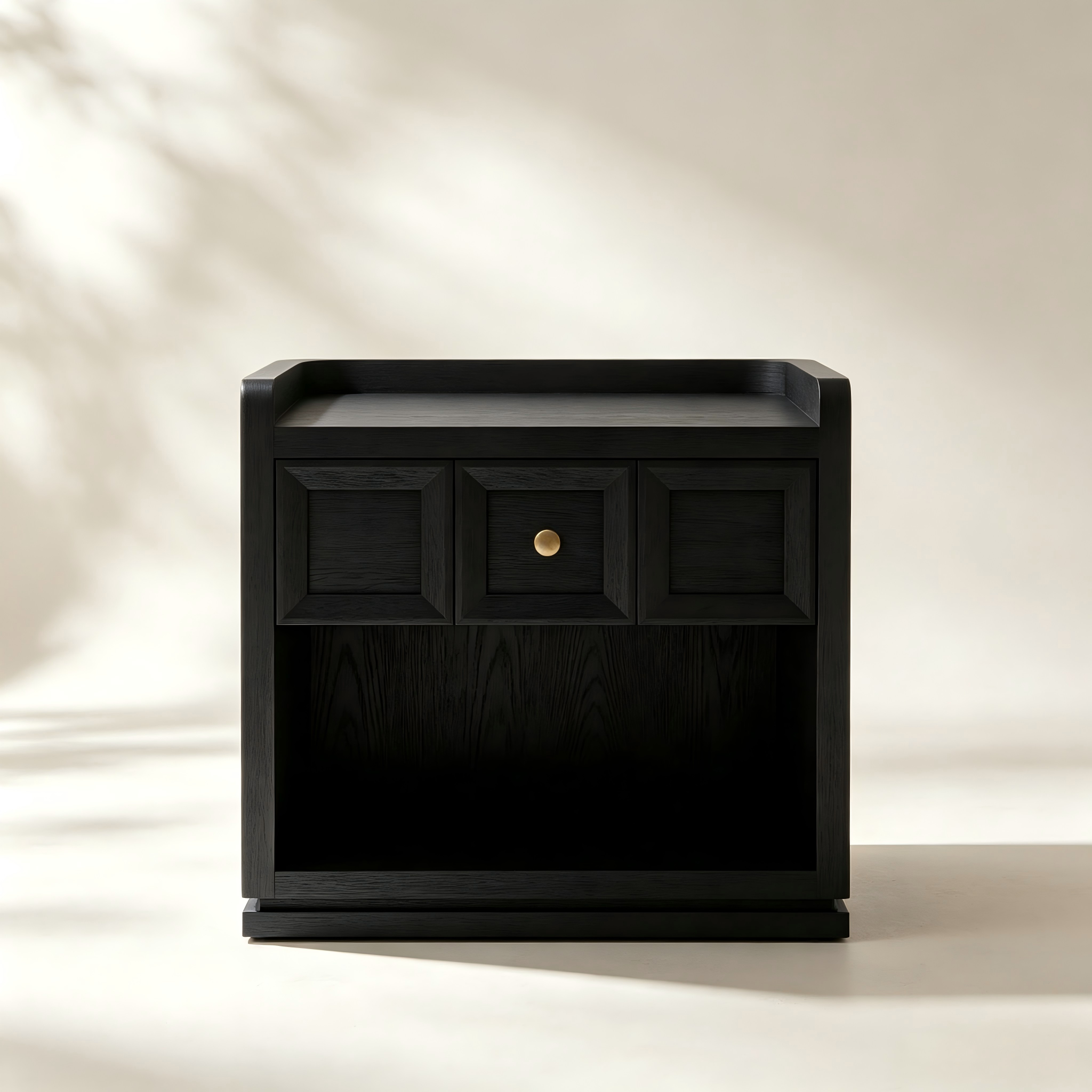 Single-Drawer Side Table with Open Shelf thumbnail view 2