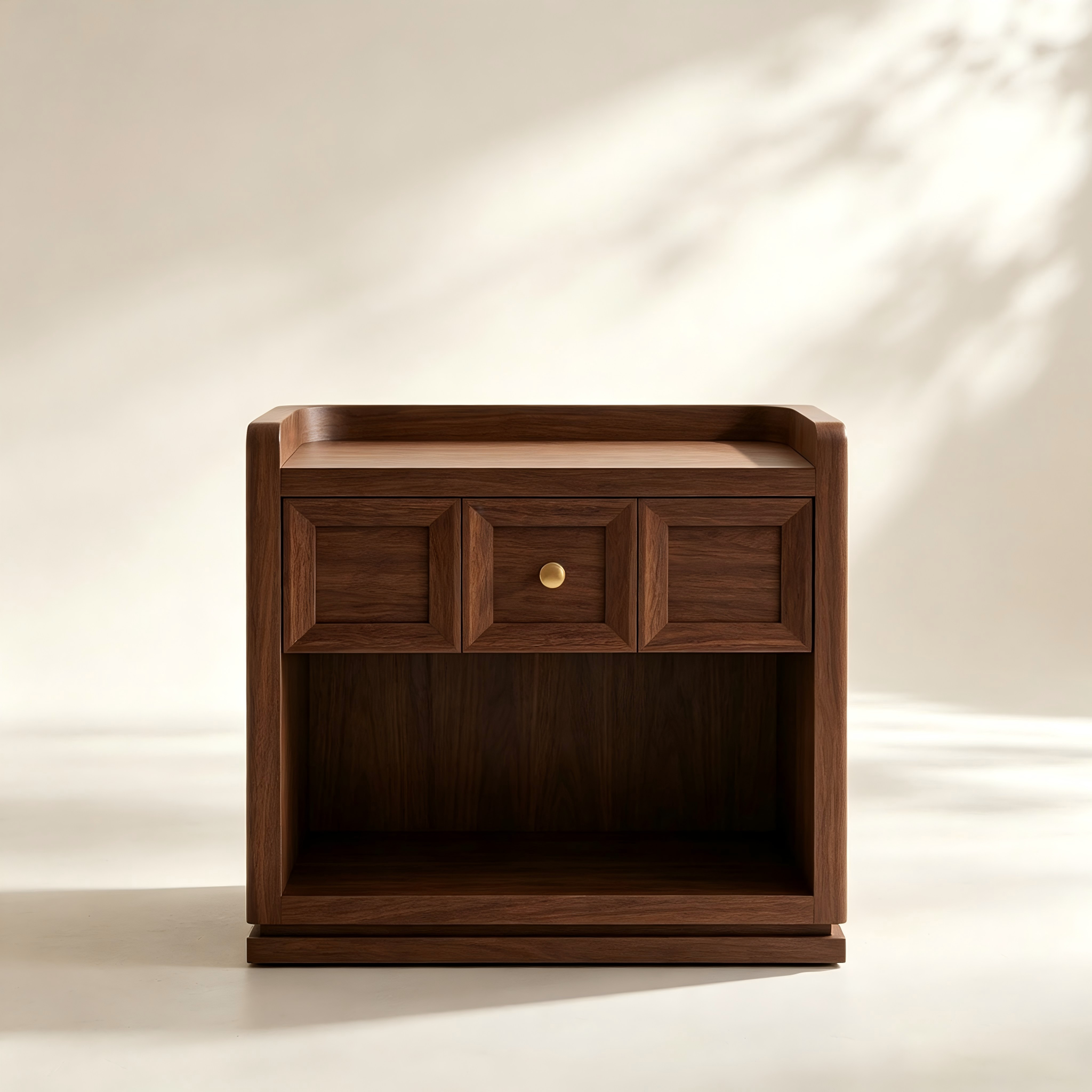 Single-Drawer Side Table with Open Shelf thumbnail view 3
