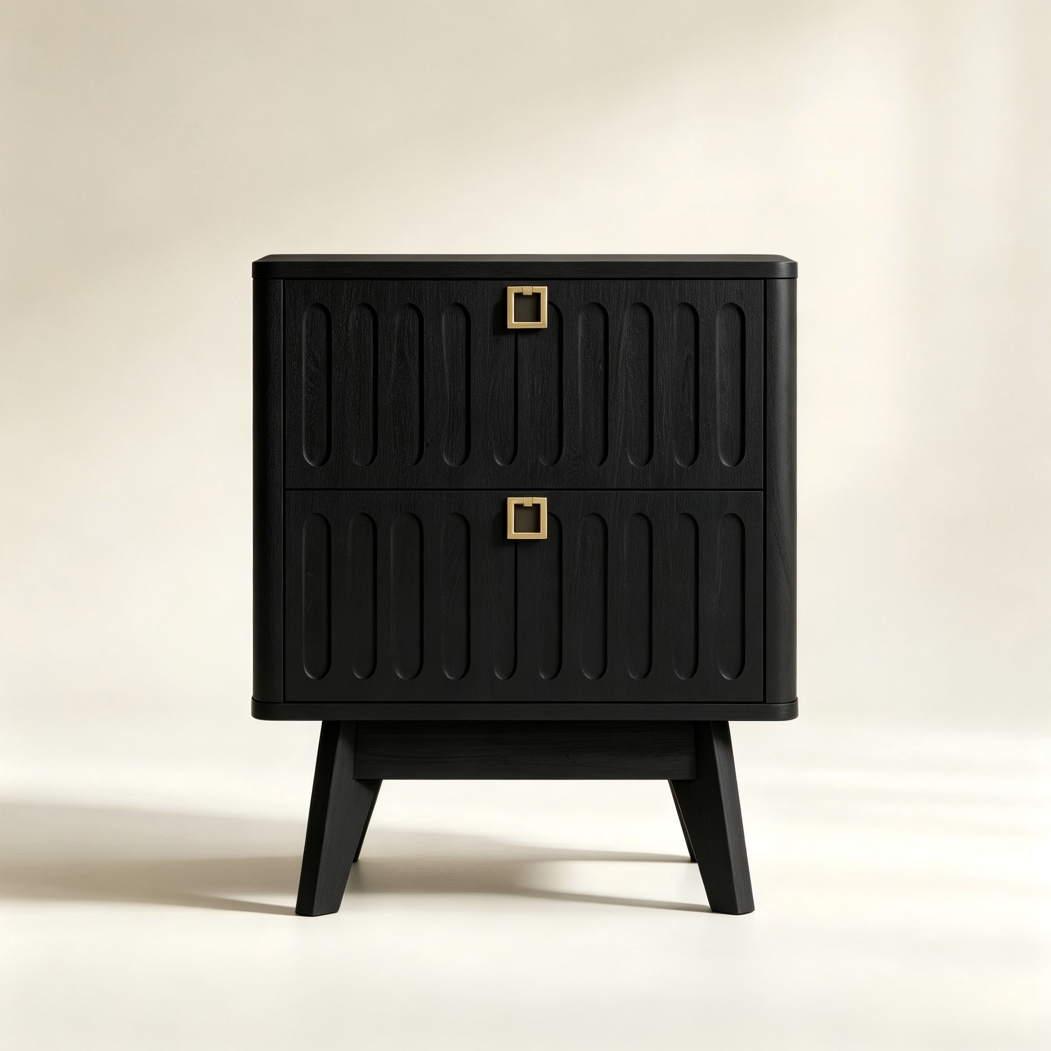 Mid-Century Two-Drawer Side Table thumbnail view 3