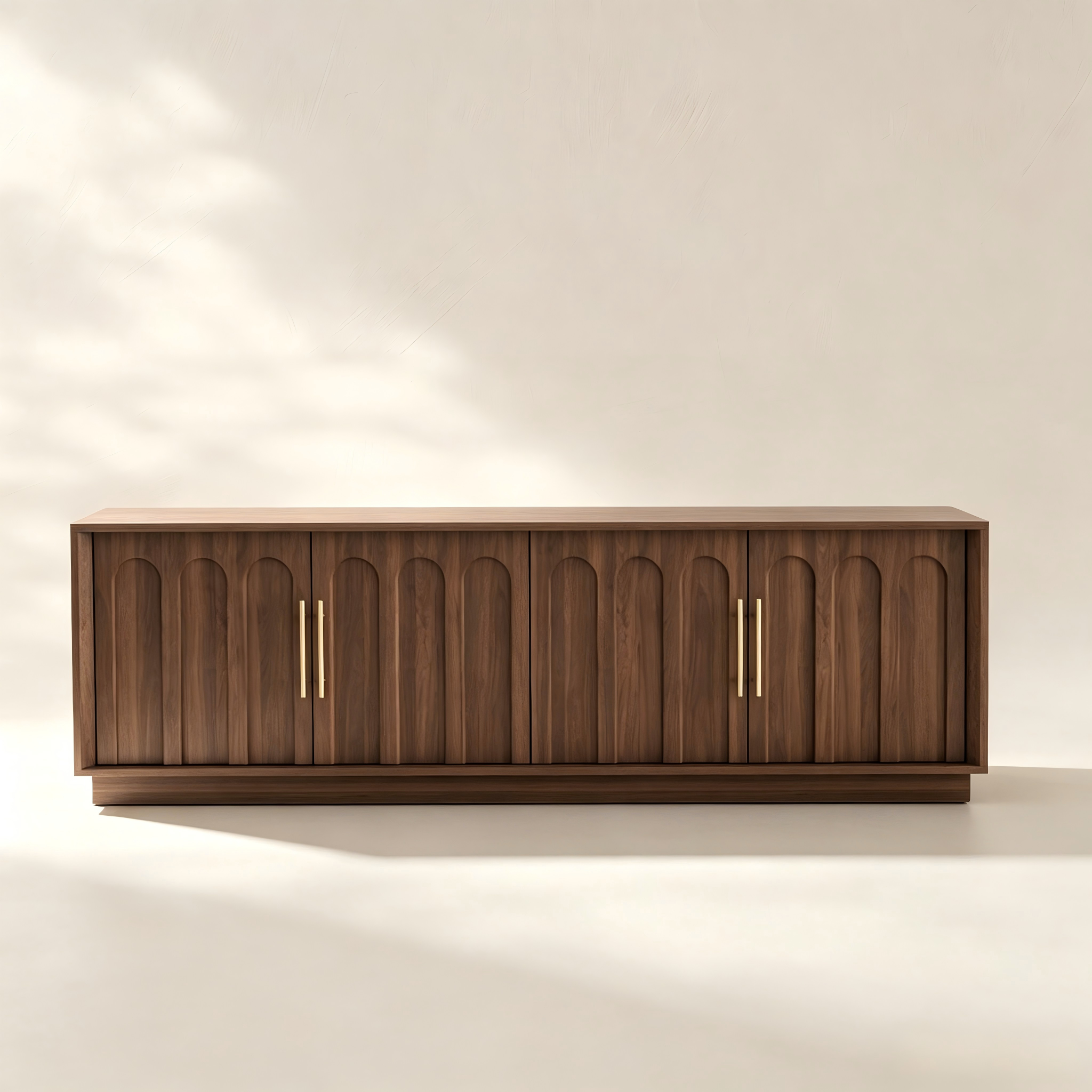 Arched Four-Door TV Stand thumbnail view 3