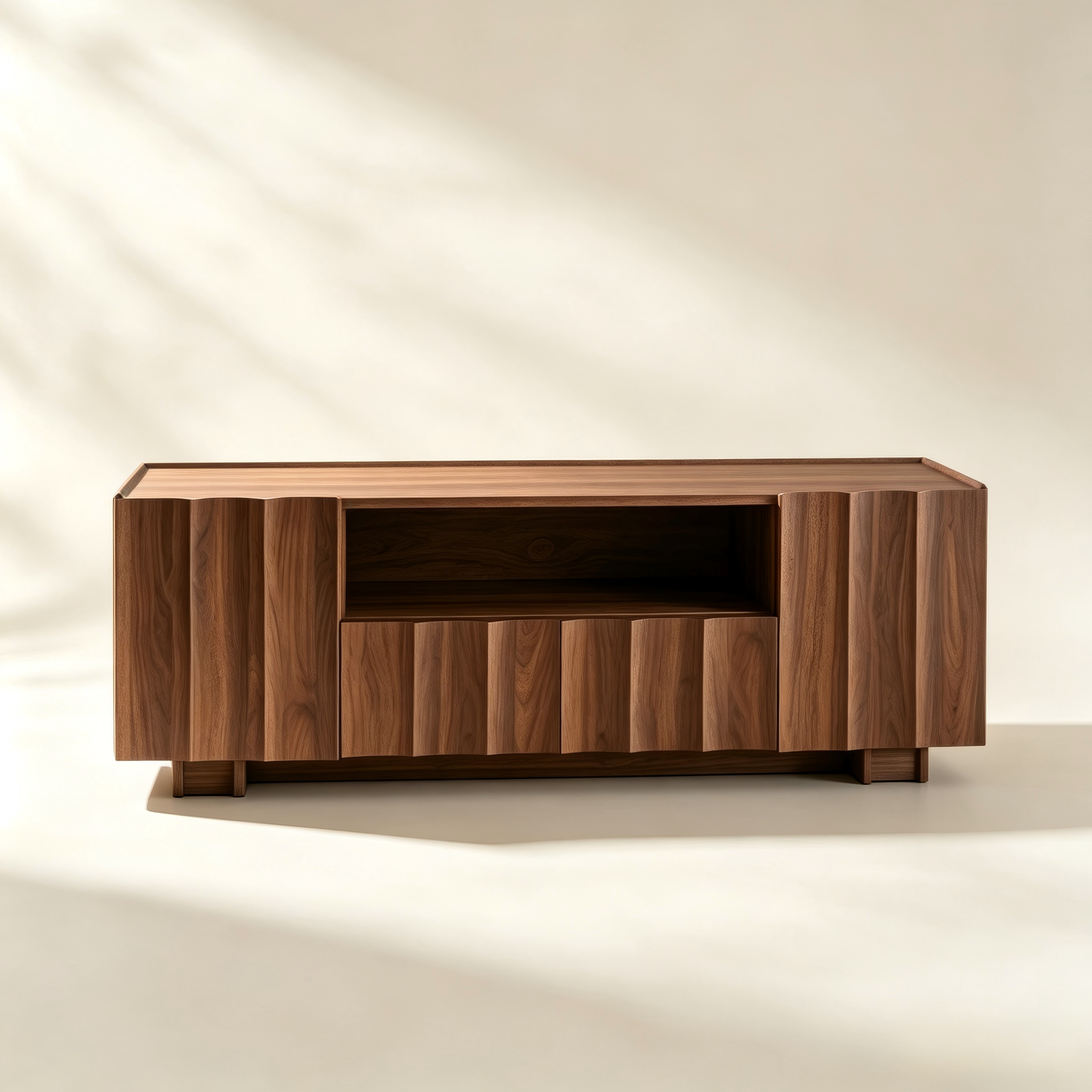 Asymmetrical Storage TV Stand