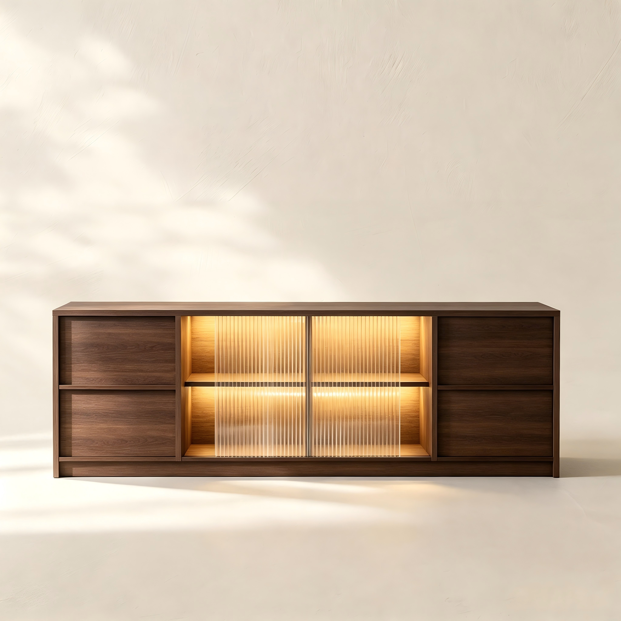 LED TV Console with Display Shelves thumbnail view 2