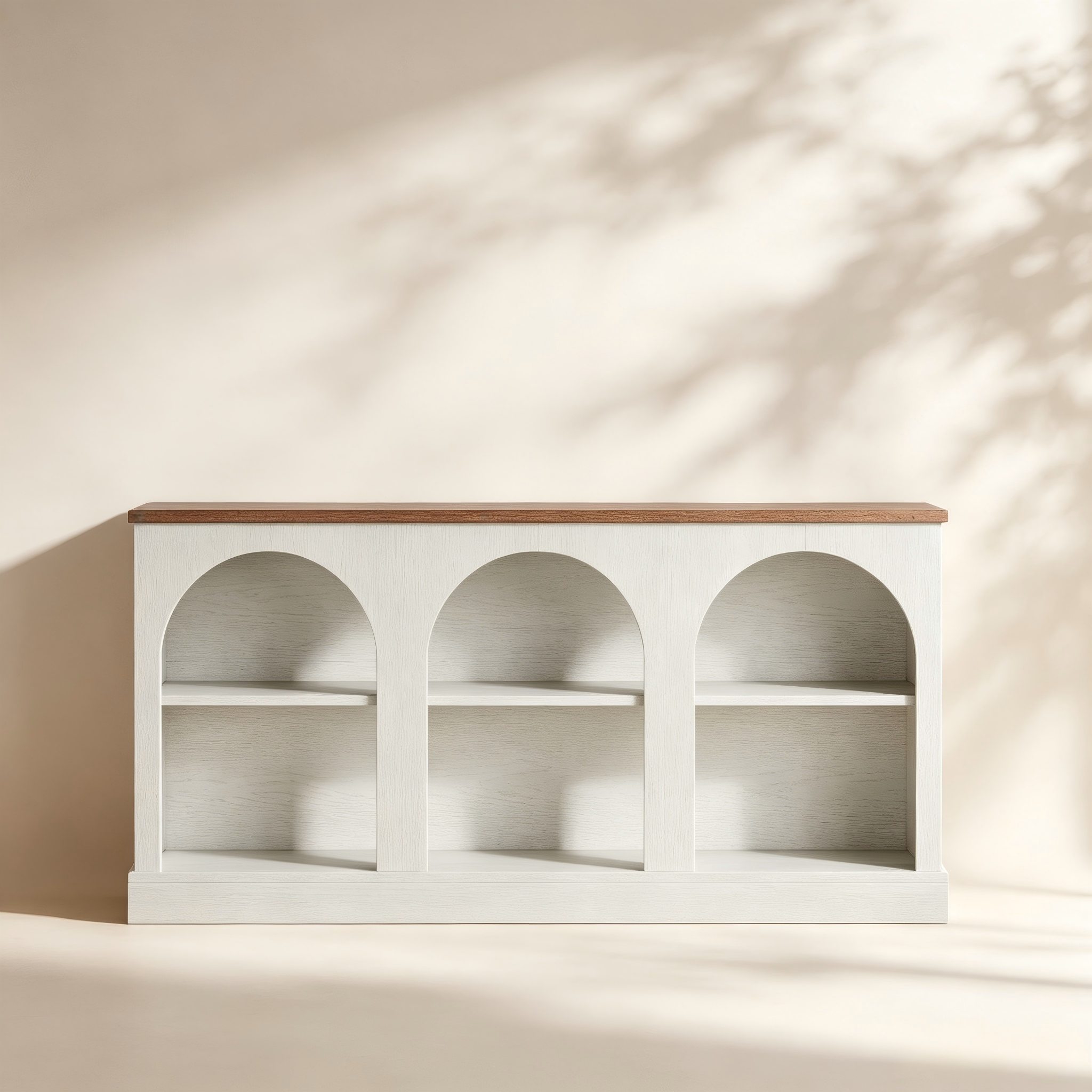 Arched Open-Shelf TV Console