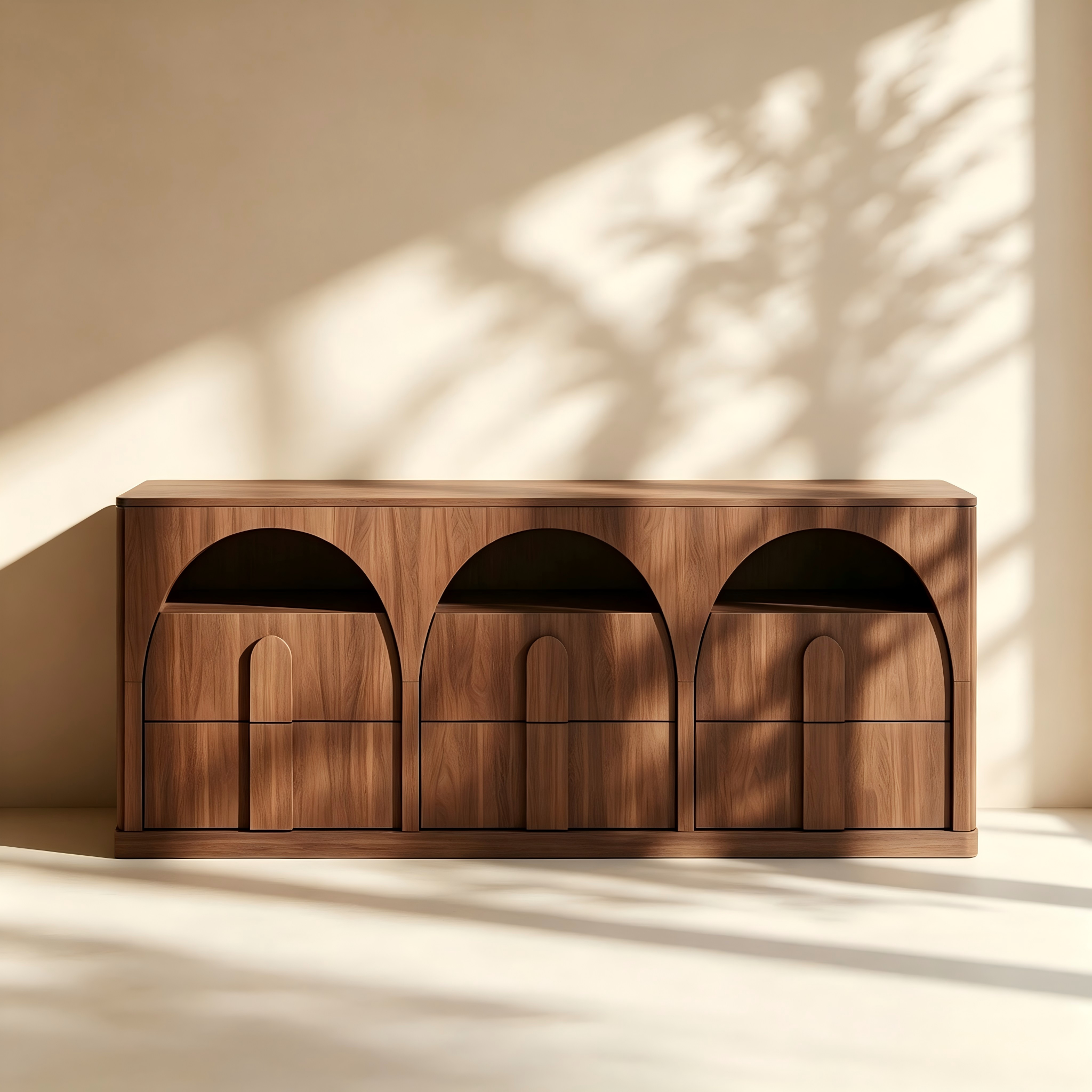 Arched Three-Door TV Cabinet thumbnail view 2