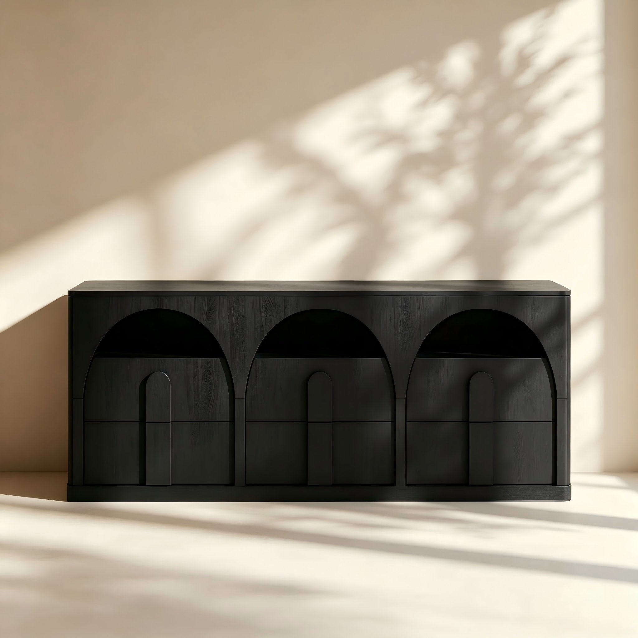 Arched Three-Door TV Cabinet thumbnail view 3