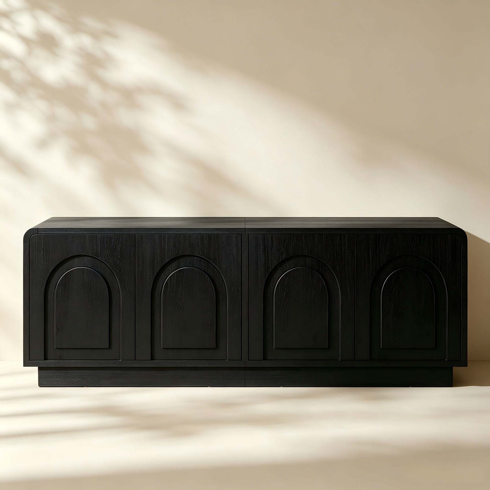 Scalloped Four-Door TV Cabinet thumbnail view 2
