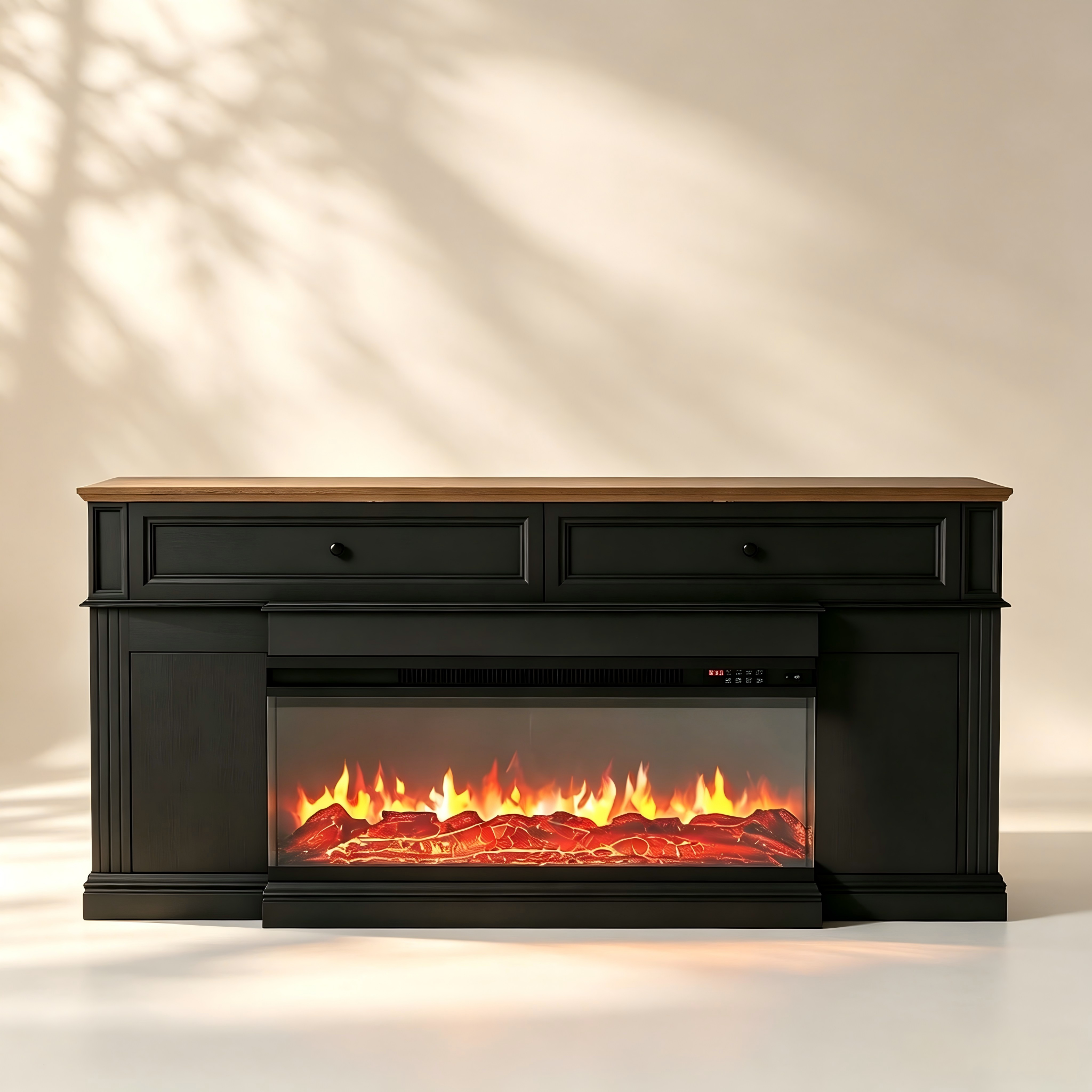 Mantel-Style Electric Fireplace TV Stand thumbnail view 2