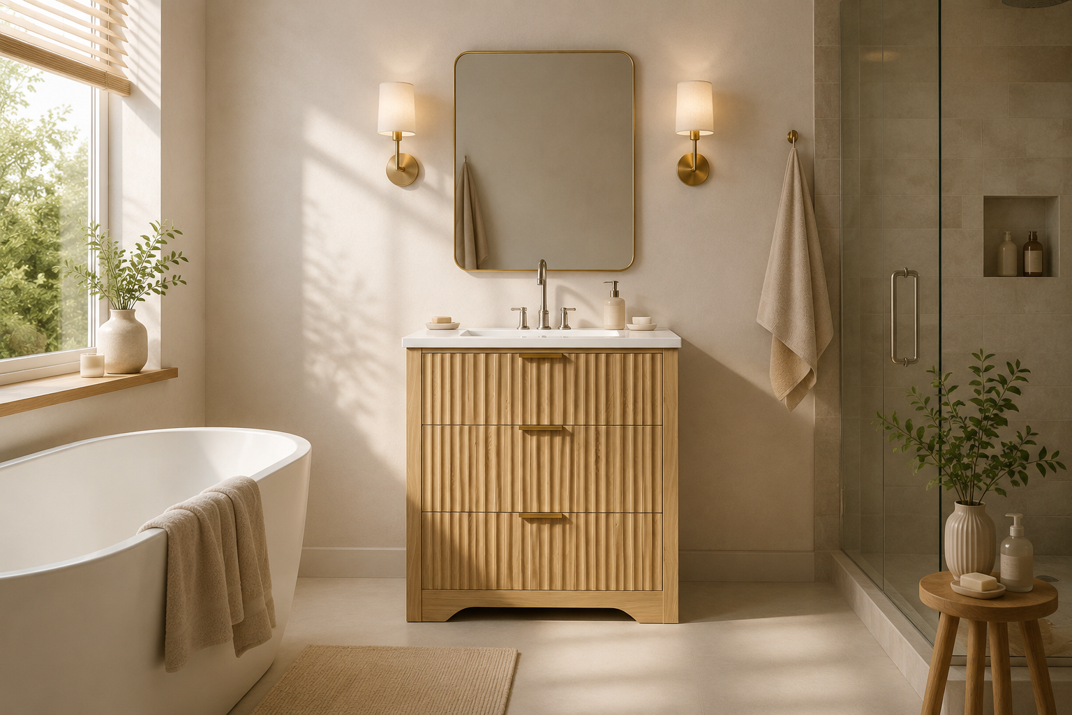 Custom furniture manufacturer bathroom vanity collection