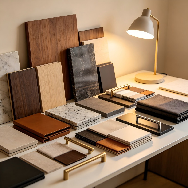 Furniture material and finish options