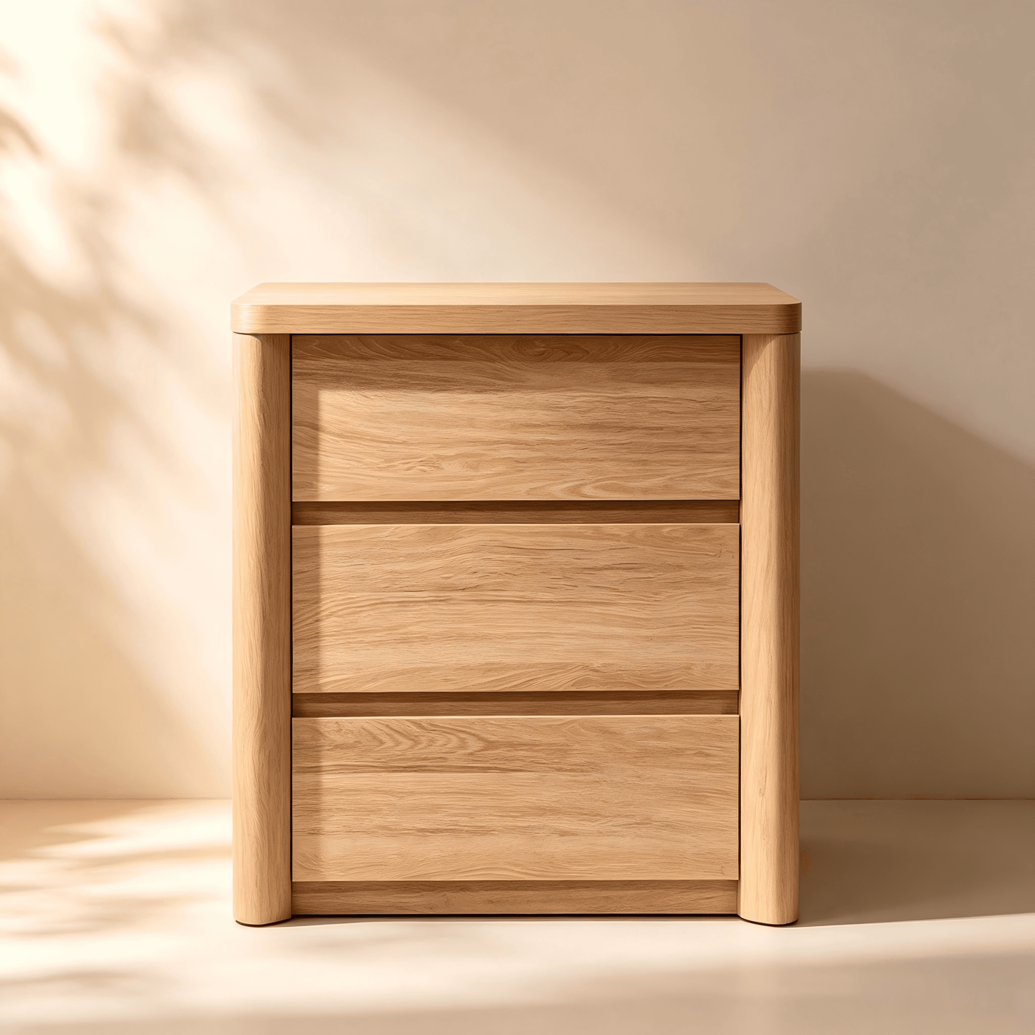 Wooden side table with drawer for compact living room storage