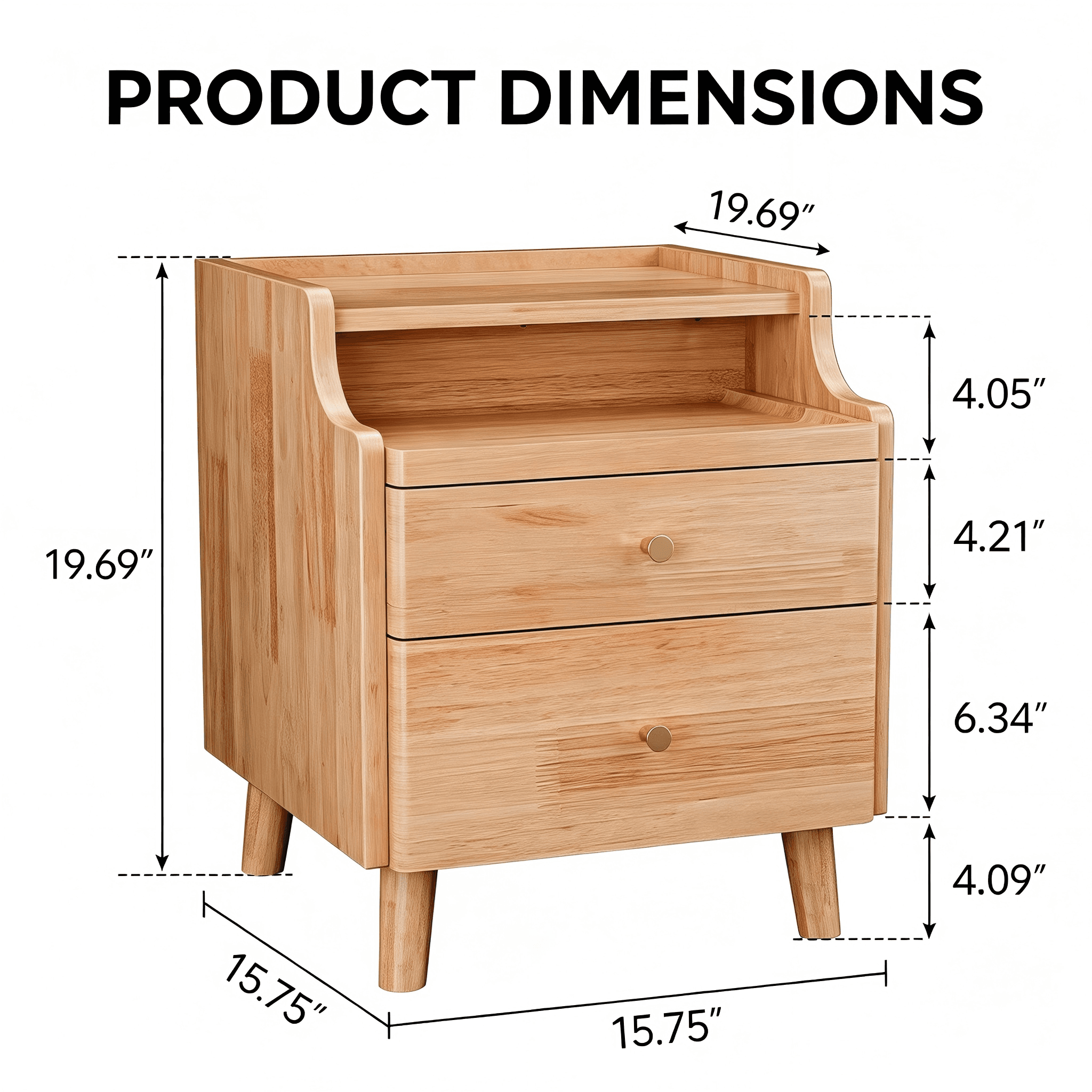 Rustic Farmhouse End Table Dimensions